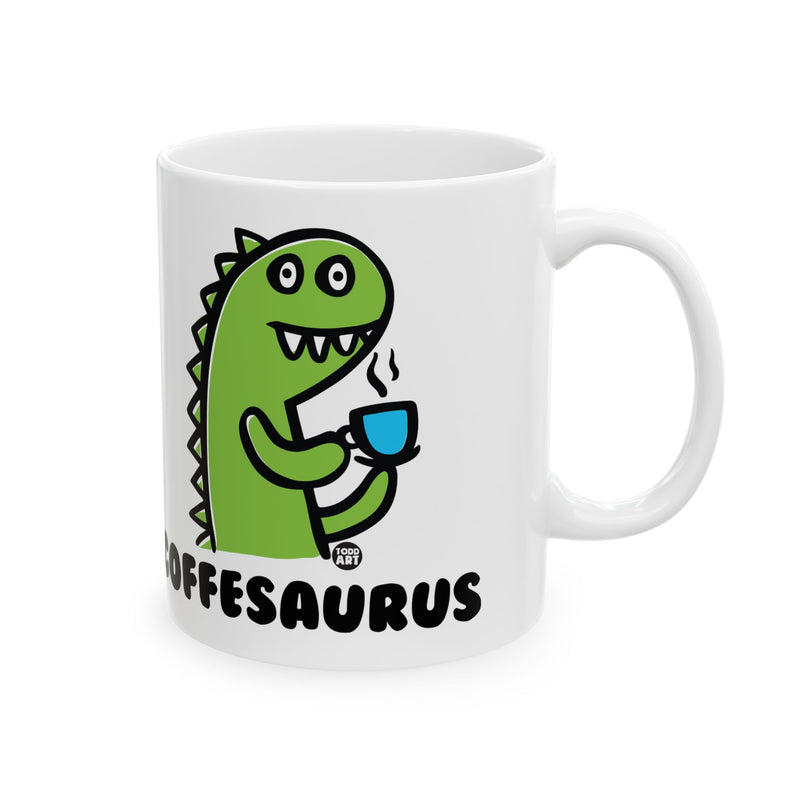 Load image into Gallery viewer, Coffeesaurus Dinosaur Mug, Funny Mugs for Him, Sarcastic Mens Mug, Funny Coffee Mug Men
