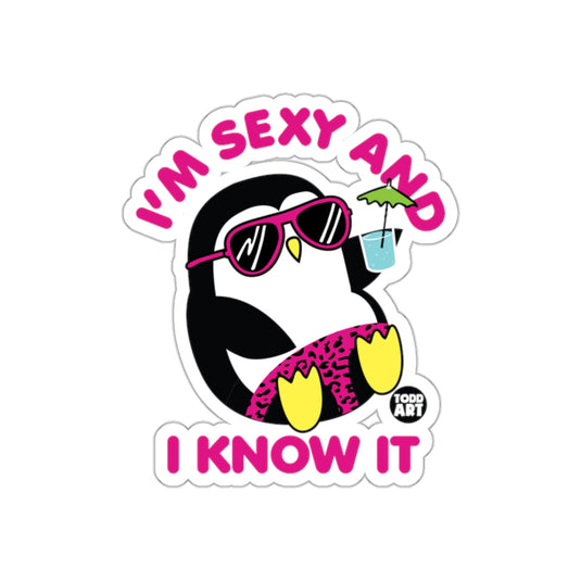 I'm Sexy And I Know It Penguin With Sunglasses sticker