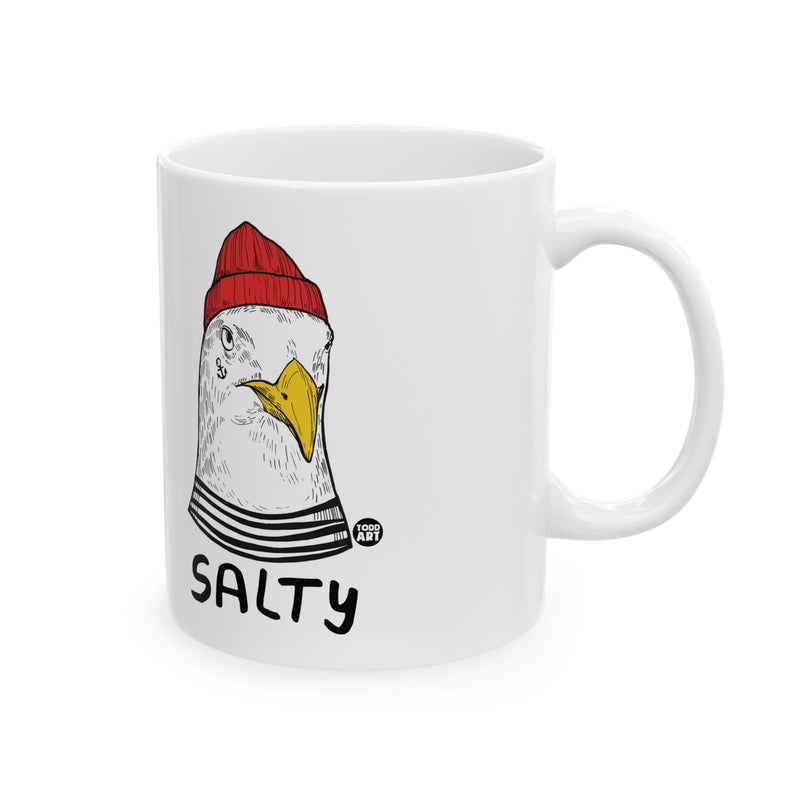 Load image into Gallery viewer, Salty Seagull Mug, Baker Mug Adult Humor
