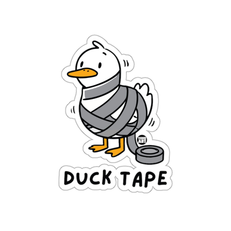 Load image into Gallery viewer, Funny Duck Wrapped with Tape Illustration Sticker
