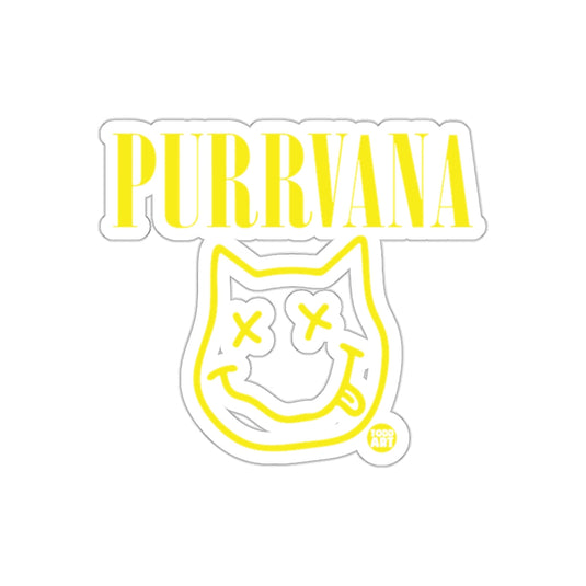 Purrvana Cat Illustration Sticker Design Patch Decal
