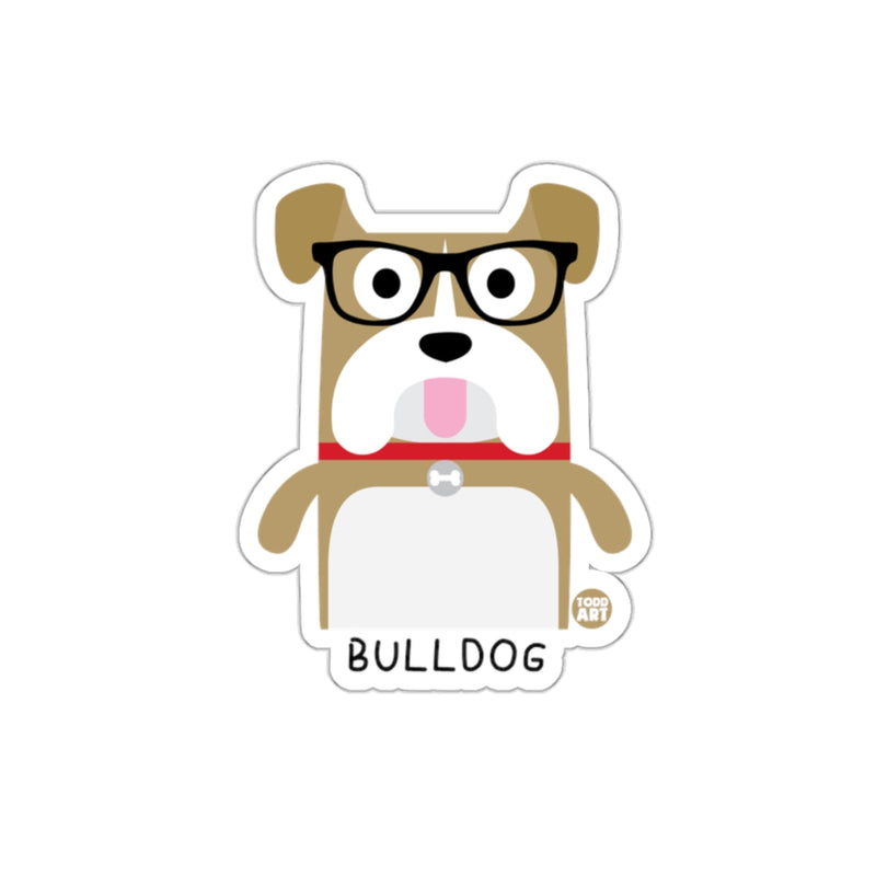 Load image into Gallery viewer, Cute Bulldog with Glasses Sticker for Fun Decoration
