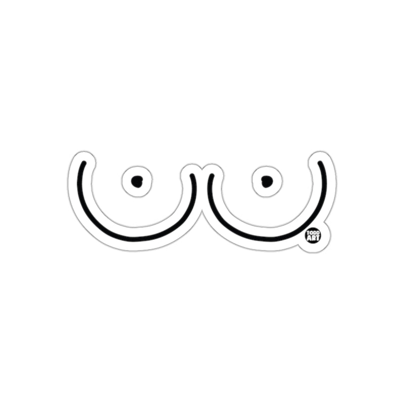 Load image into Gallery viewer, Minimalist Abstract Face Line Art Sticker Todd Art
