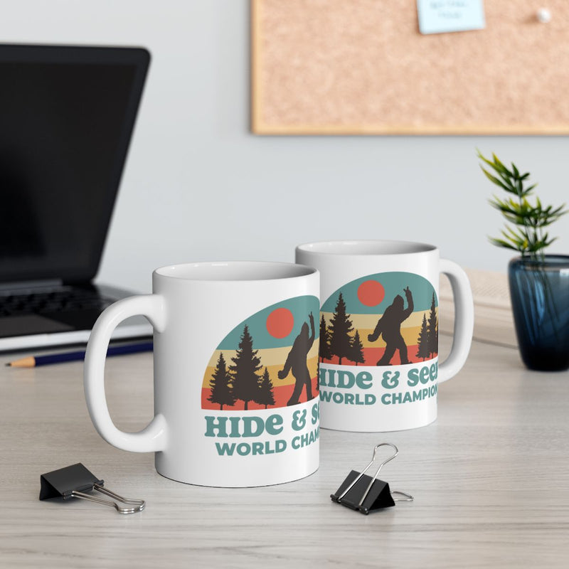 Load image into Gallery viewer, Hide and Seek World Champion Mug Fun Gift Idea

