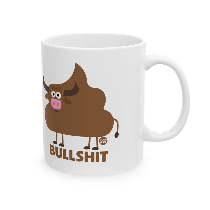 Load image into Gallery viewer, Bullshit Coffee Mug, Funny Bull Shit Mug, Adult Humor Bull Mug
