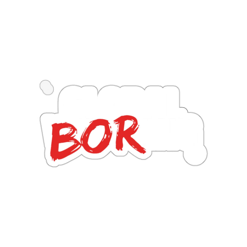 Load image into Gallery viewer, Global BOR red and white sticker design

