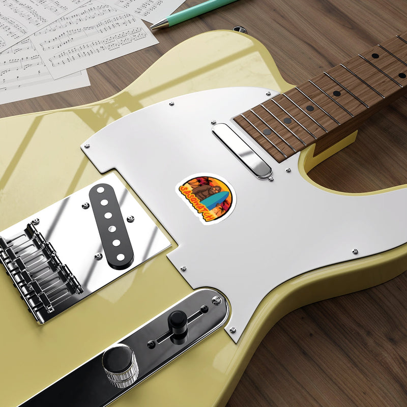 Load image into Gallery viewer, Custom Electric Guitar with Signature Sasquatch Sticker
