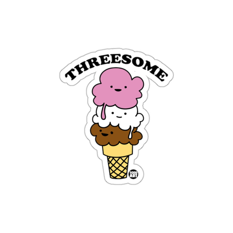 Load image into Gallery viewer, Fun Ice Cream Threesome Cute Sticker Design
