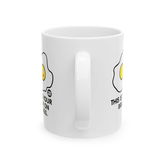 Brain on Drugs Coffee Mug, Brain on Drugs Eggs Mug