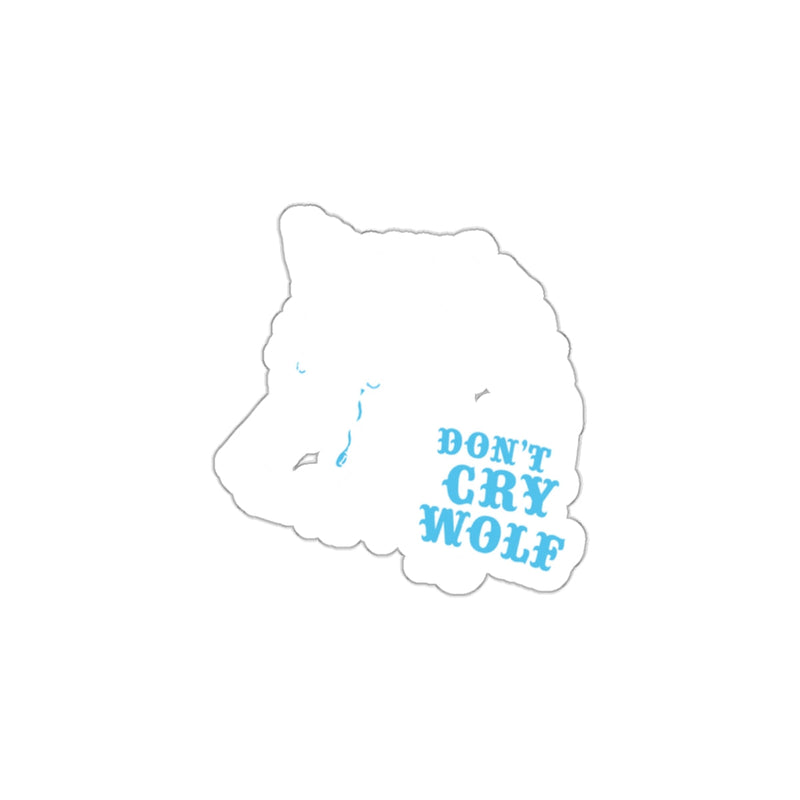 Load image into Gallery viewer, Don't Cry Wolf Shaped Sticker Bear Shape Sticker
