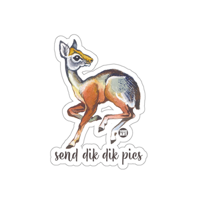 Load image into Gallery viewer, Send Dik Dik Pics Funny Animal Art Sticker
