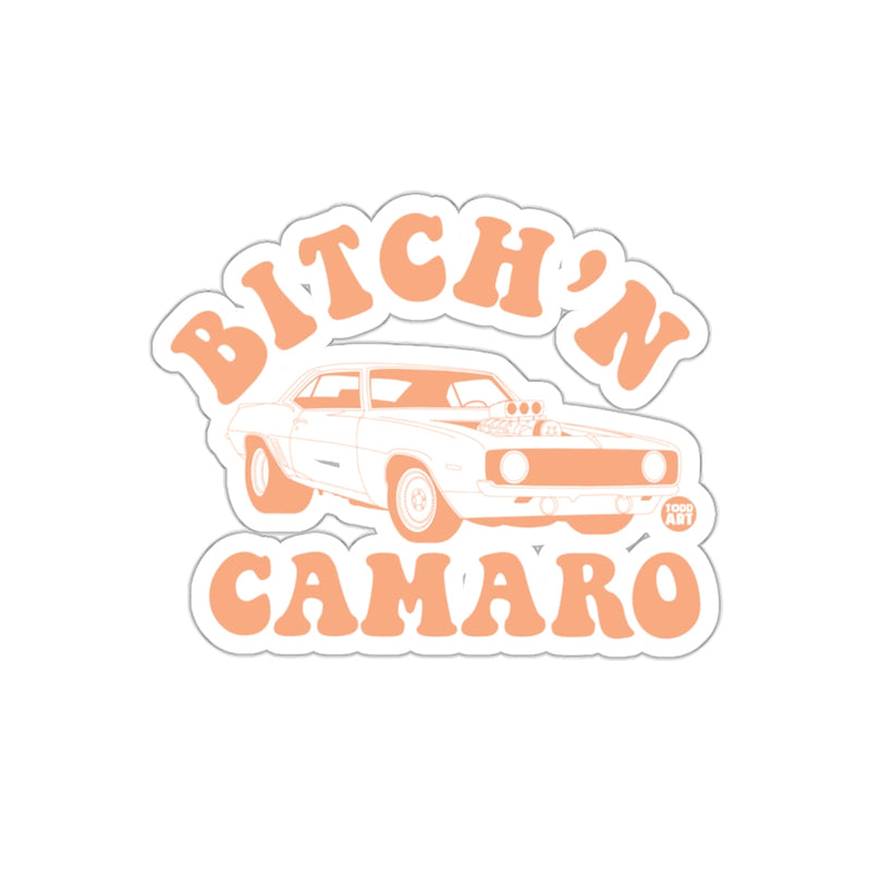 Load image into Gallery viewer, Bitch'N Camaro Retro Car Graphic Sticker Product

