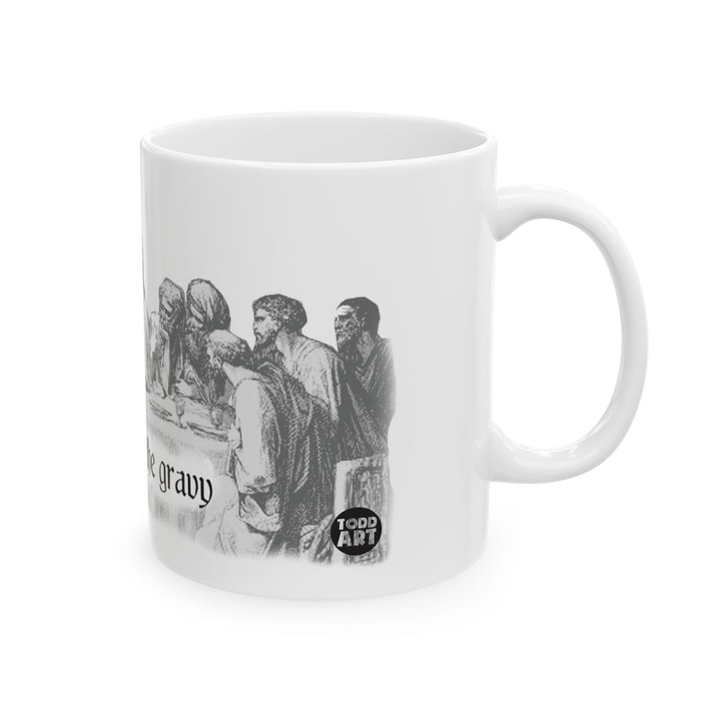 Load image into Gallery viewer, Please Pass Gravy Jesus Mug, Funny Mugs for Him, Sarcastic Mens Mug, Funny Coffee Mug Men
