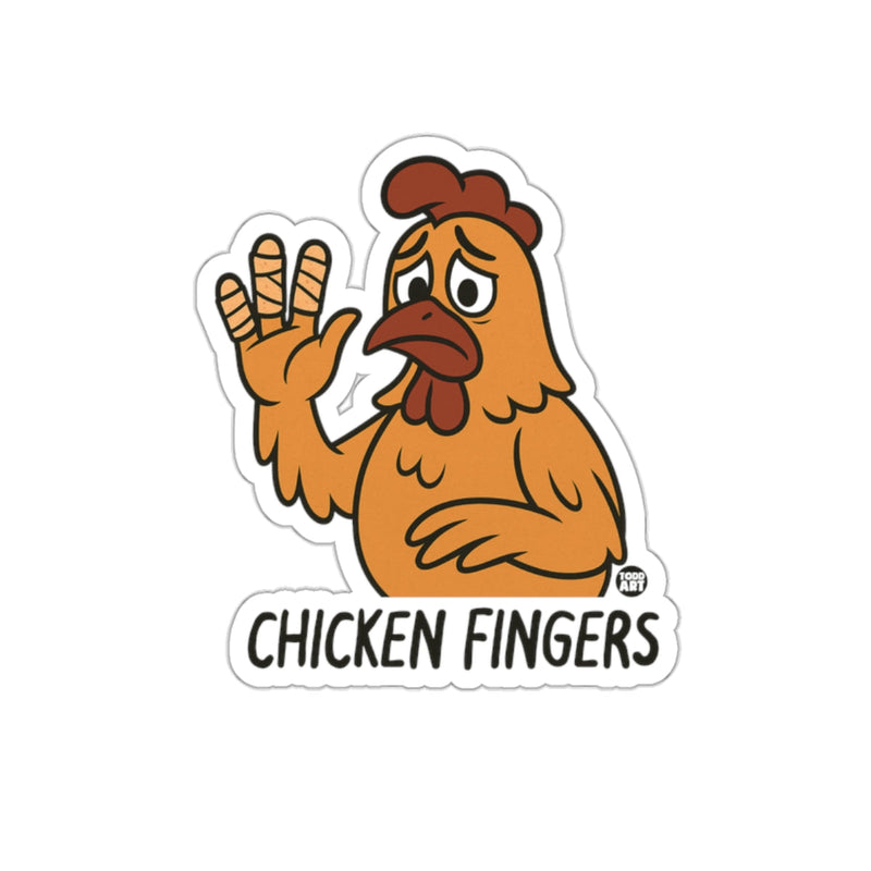 Load image into Gallery viewer, Funny Chicken Fingers Cartoon Sticker Design Product
