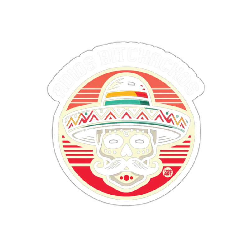 Load image into Gallery viewer, Adios Bit Chachos Sombrero Skull Sticker for Your Collection
