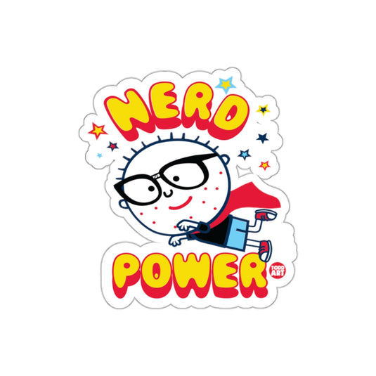 Hero Power Todd Art Flying Superhero Cartoon Boy sticker