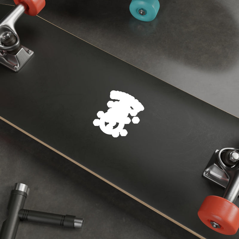 Load image into Gallery viewer, Sleek Black Skateboard with Unique White Design

