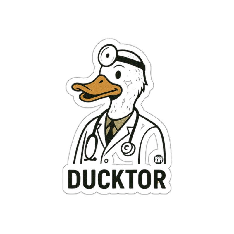 Load image into Gallery viewer, Funny Doctor Ducktor Sticker for Laptops or Water Bottles
