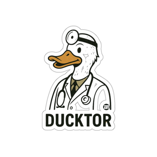 Funny Doctor Ducktor Sticker for Laptops or Water Bottles