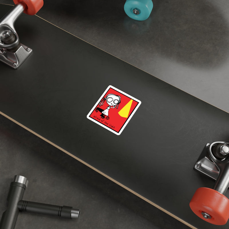 Load image into Gallery viewer, Funny 'Afraid of the Light' Skateboard Sticker for Decks
