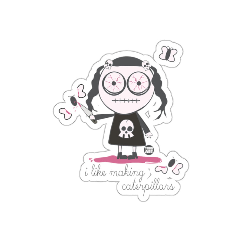 Load image into Gallery viewer, I Like Making Caterpillars Sticker Tattoo Character Art
