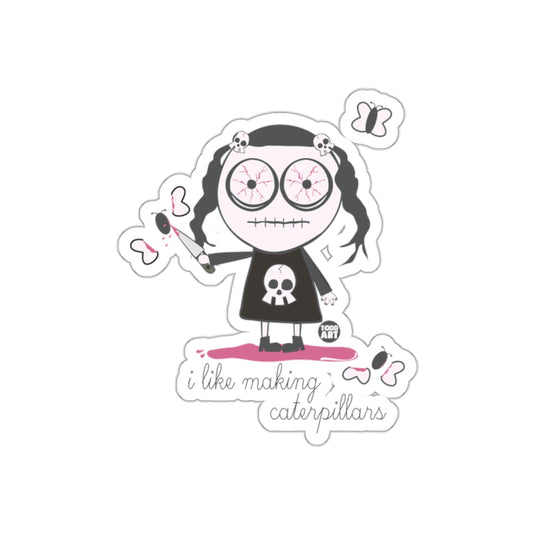 I Like Making Caterpillars Sticker Tattoo Character Art