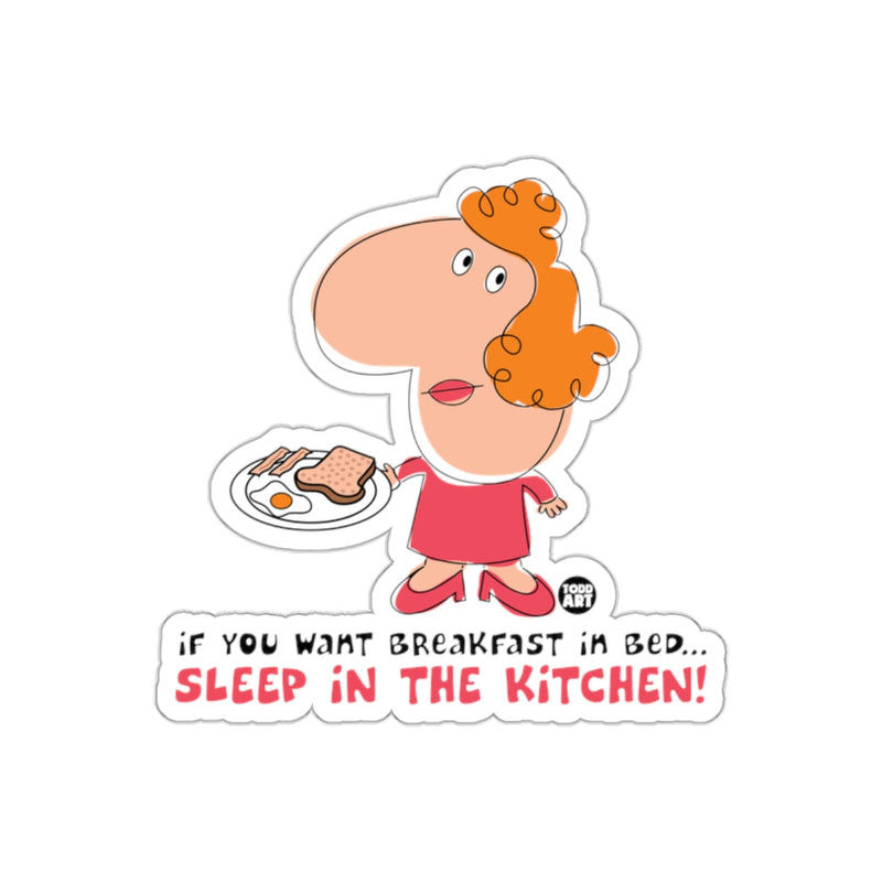 Load image into Gallery viewer, Funny Sleep in the Kitchen Breakfast Sticker
