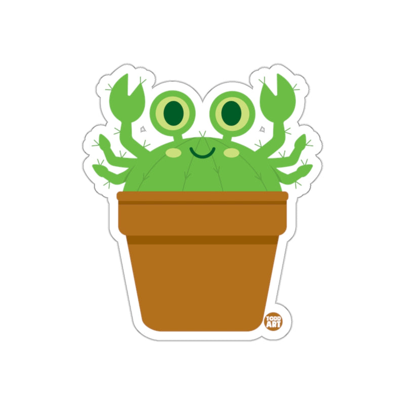 Load image into Gallery viewer, Smiling Monster Cactus in Brown Pot Sticker
