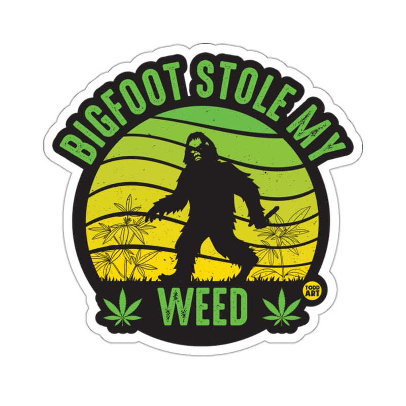 Load image into Gallery viewer, Bigfoot Stole My Weed Sasquatch Cannabis Design 
