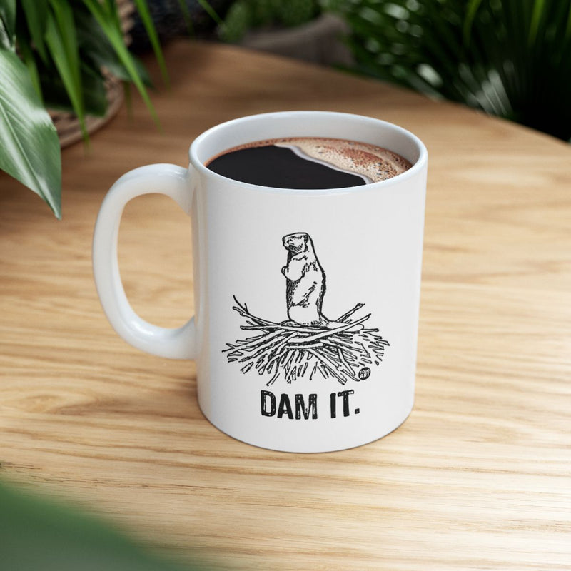 Load image into Gallery viewer, Funny Dam It Beaver Mug Perfect for Coffee Lovers
