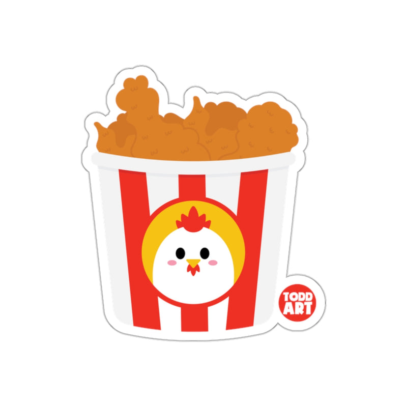 Load image into Gallery viewer, Cute Chicken Bucket Fried Chicken Todd Art Sticker
