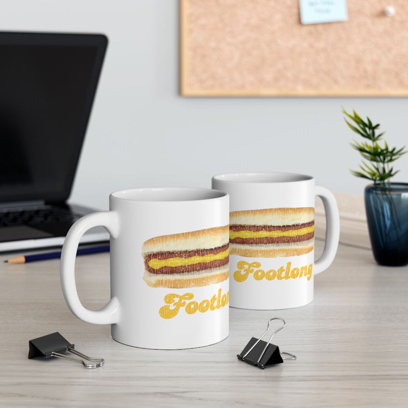 Load image into Gallery viewer, Footlong Hot Dog Design Ceramic Coffee Mug
