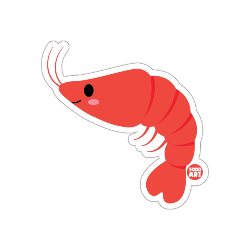 Load image into Gallery viewer, Cute Cartoon Shrimp Sticker for Laptops and Water Bottles
