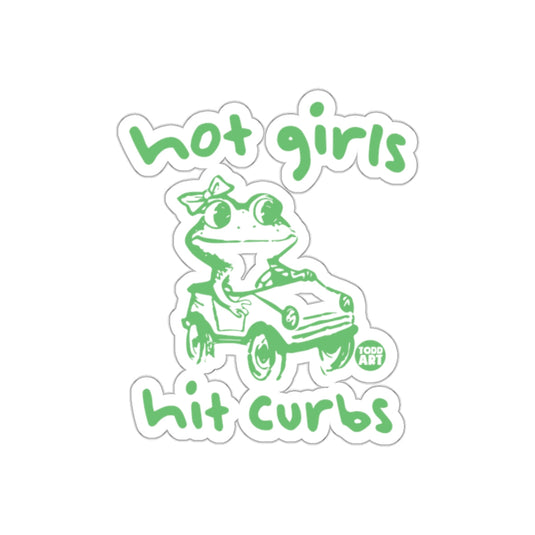 Hot Girls Hit Curbs Todd Art Graphic Sticker