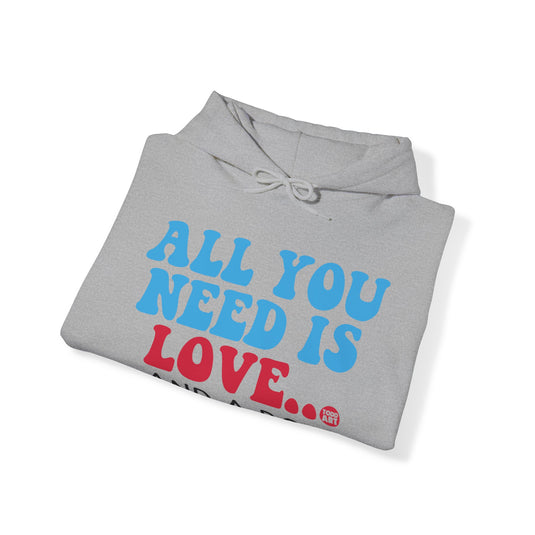 All You Need is Love and a Dog Unisex Heavy Blend Hooded Sweatshirt