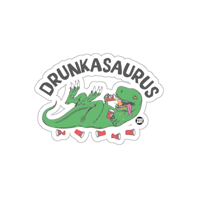 Load image into Gallery viewer, Drunkasaurus Dinosaur Sticker Funny Party Gift Item
