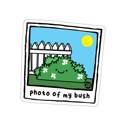 Photo of my Bush Cute Cartoon Bush Art sticker