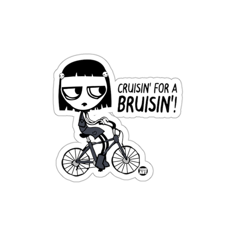 Load image into Gallery viewer, Cruisin' for a Bruisin' sticker perfect for any occasion
