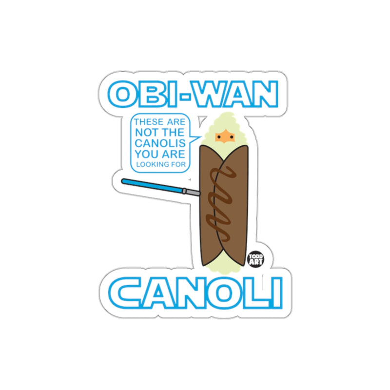 Load image into Gallery viewer, Obi-Wan Canoli Sticker These Are Not the Canolis
