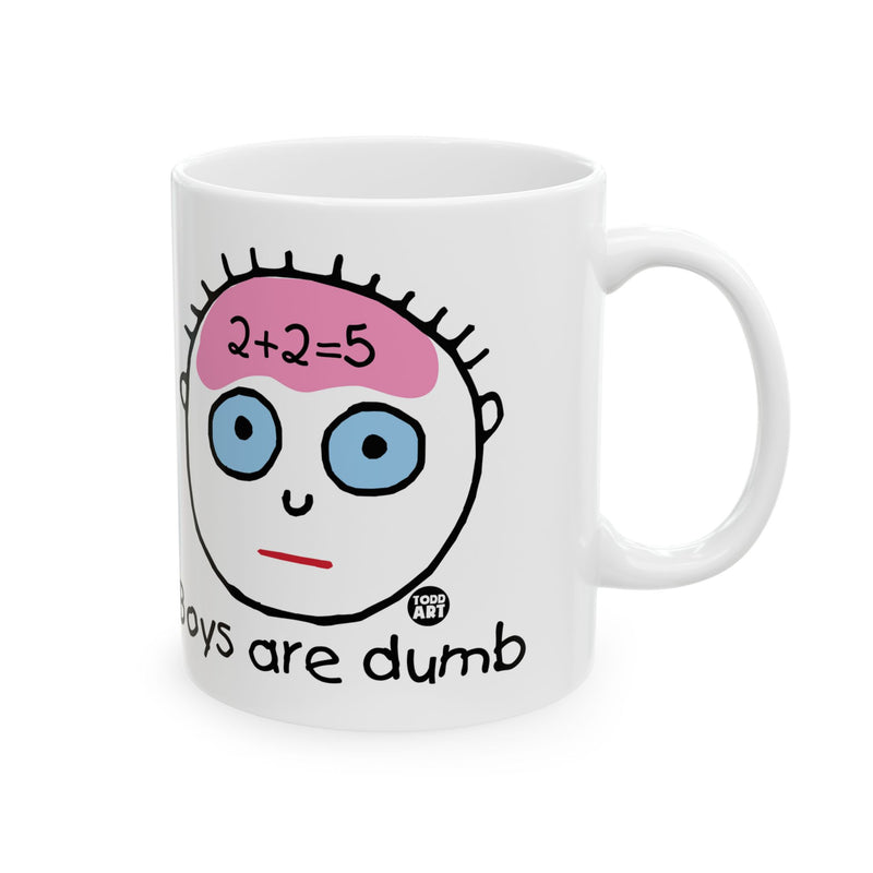 Load image into Gallery viewer, Boys Are Dumb Coffee Mug, Funny Boys Are Stupid Mug
