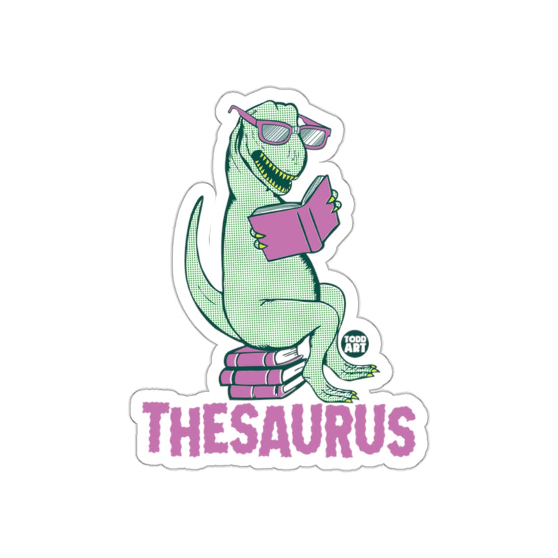 Load image into Gallery viewer, Cool Dinosaur Reading Sticker Thesaurus Fun Gift Decal
