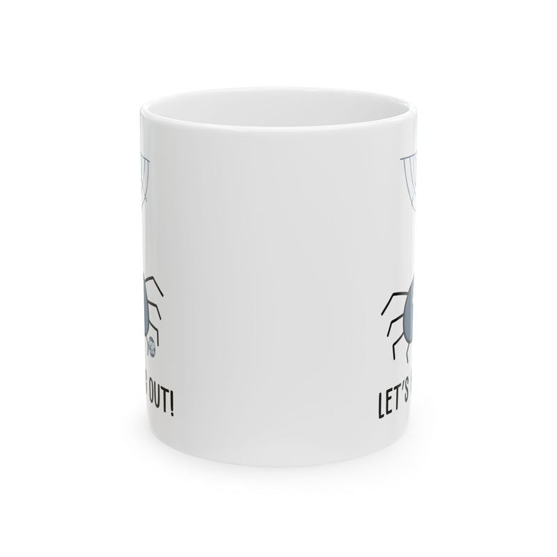 Load image into Gallery viewer, Let&#39;s Hang Out Spider Mug
