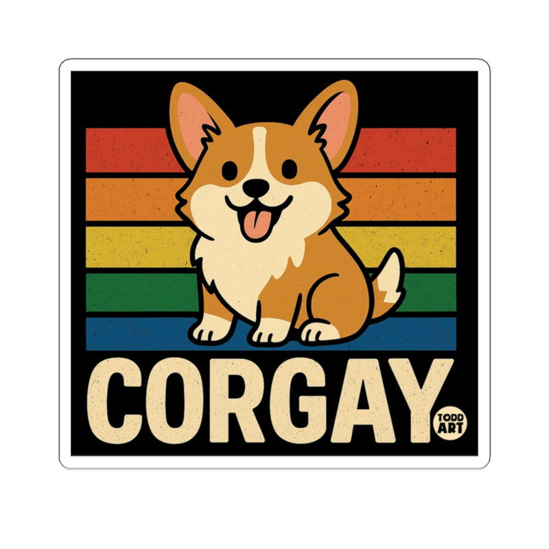 Load image into Gallery viewer, Cute Corgi Rainbow Flag Corgay Dog Pride Funny 
