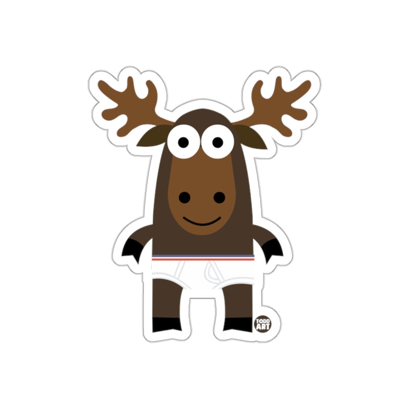 Load image into Gallery viewer, Cute Cartoon Moose With Big Eyes Sticker
