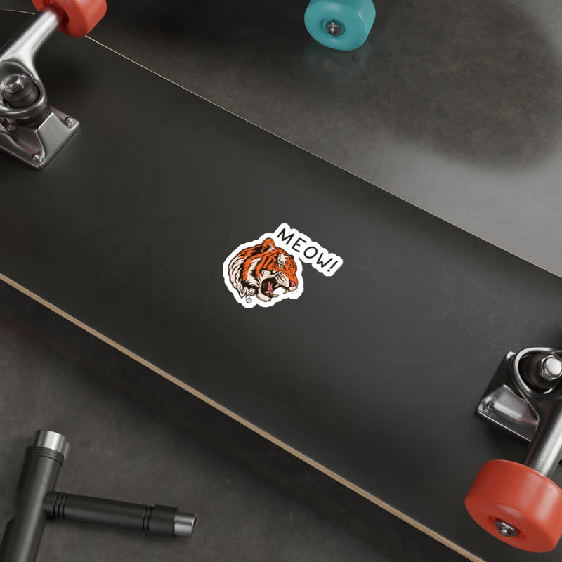 Load image into Gallery viewer, Tiger Sticker on Skateboard Deck Custom Vinyl Sticker
