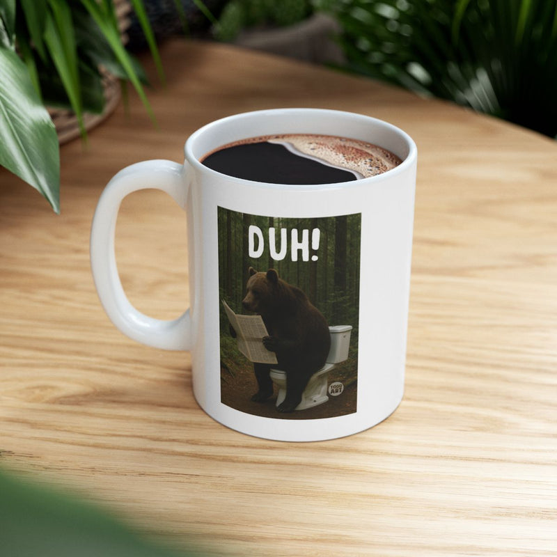 Load image into Gallery viewer, Funny Bear Reading on Toilet Ceramic Mug Product

