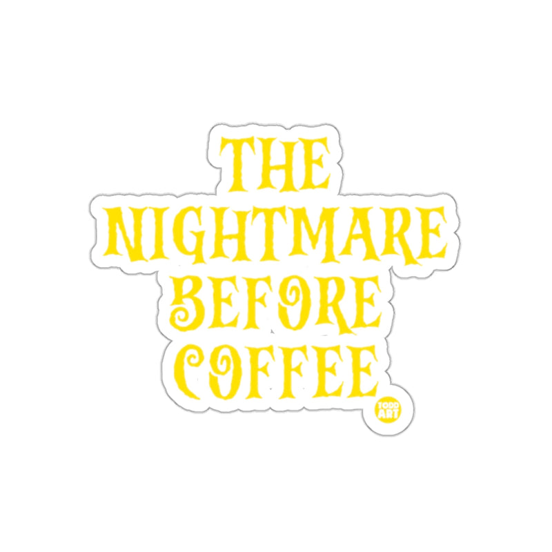 Load image into Gallery viewer, The Nightmare Before Coffee Graphic Sticker product
