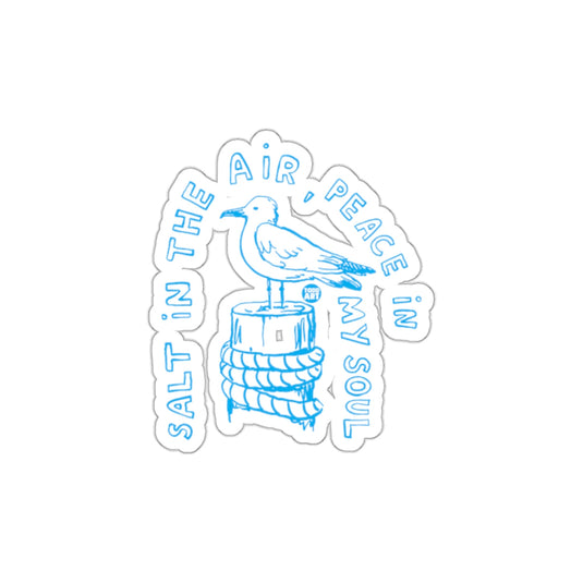 Salt in the Air Peace in My Soul sticker