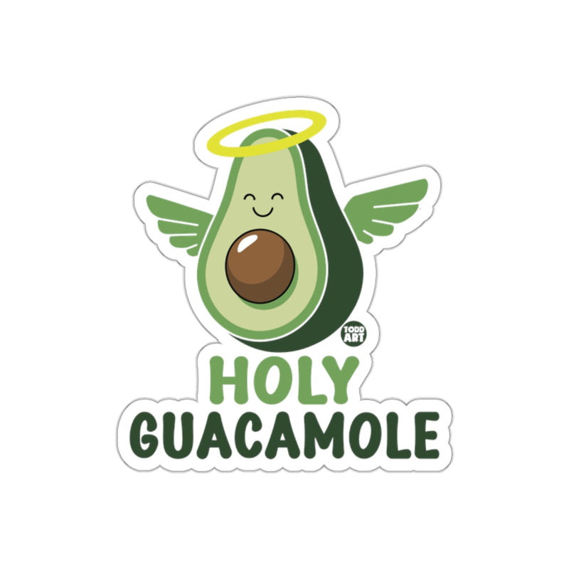 Load image into Gallery viewer, Holy Guacamole Cute Avocado Angel Sticker
