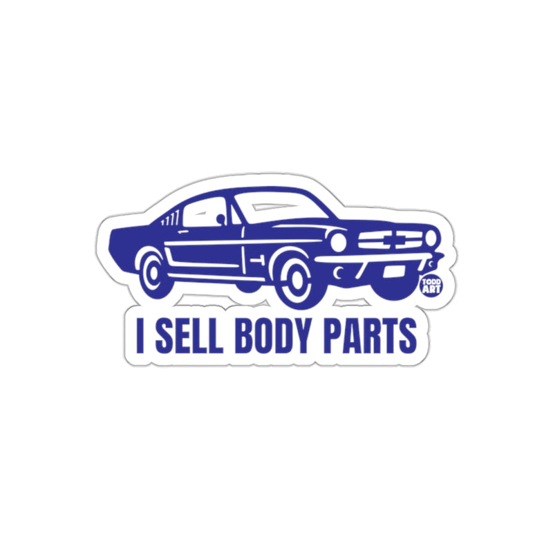 Load image into Gallery viewer, I Sell Body Parts Retro Classic Car Design Sticker
